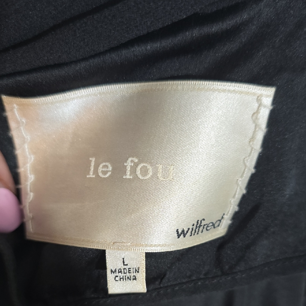 Aritzia Le Fou Wilfred Mercier jacket silk trench Size Large - Picture 11 of 12